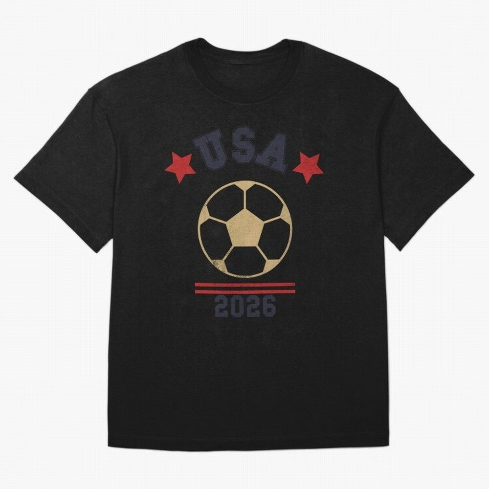 USA Soccer Fan 2026 Jersey Style Design Oversized T-Shirt Feel International Energy from FIFA World Cup 2026 USA Canada Mexico Spirit, Made for France, Mbappe, Sports Nostalgia, International Competition, Famous Players and Unforgettable Victories;