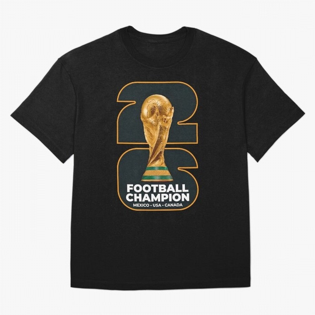 2026 Soccer Tournament Graphic - Football Champion Art Oversized T-Shirt Wear the Spirit of Global Football Passion for FIFA World Cup 2026 USA Canada Mexico, Filled with Messi, CR7 and Mbappe, England and Germany, Tournament Hype, Historic