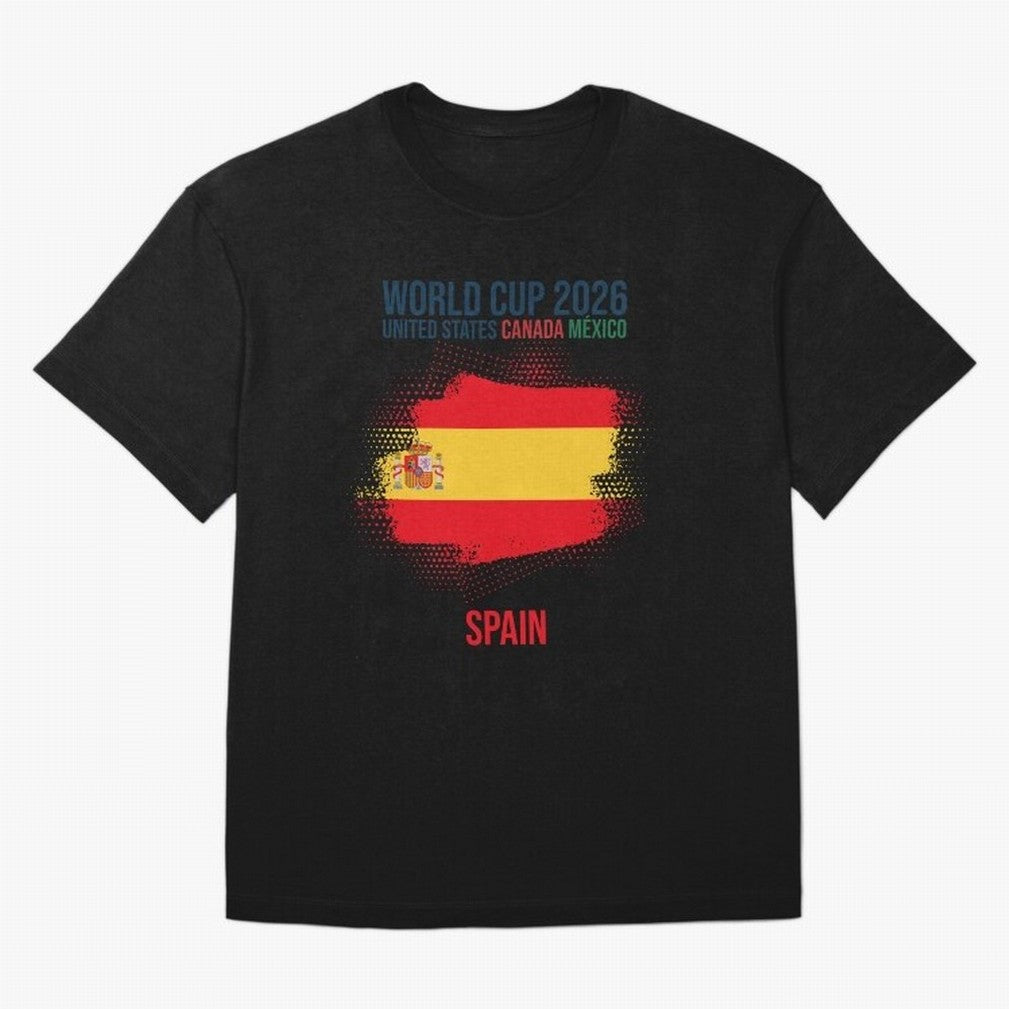SPAIN WORLD CUP 2026 Oversized T-Shirt Unlock the FIFA World Cup 2026 Journey through CR7 and Messi Highlights, France Pride, Football History, Final Match Energy, Crowd Noise and Once in a Lifetime Moments; Built for Supporters Chasing Trophy