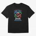 Infinity Loop World Cup 2026 Host Nation Design Oversized T-Shirt Share FIFA World Cup 2026 Driven by Mbappe, France Energy, Vintage Soccer Flavor, Modern Football Stars, National Flags and Final Night Emotion; Ideal for Fans Who Follow Messi,
