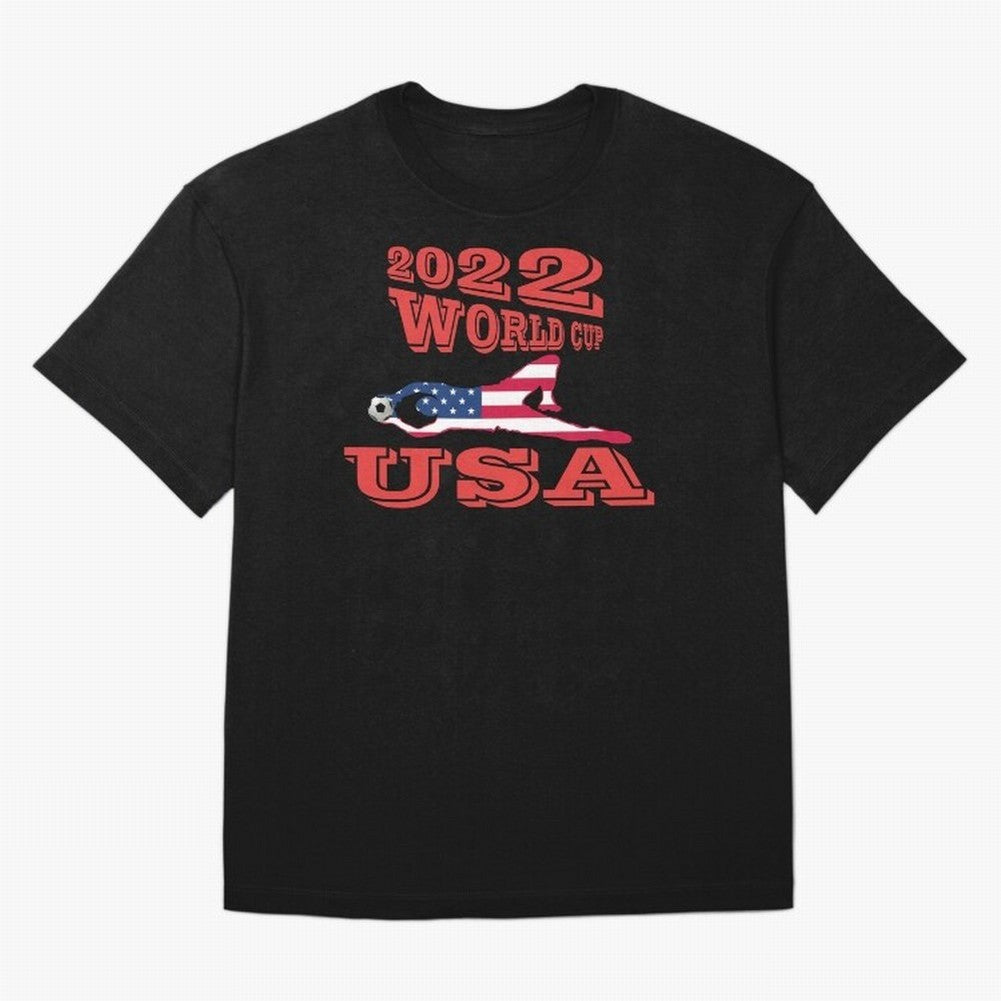 USA, Qatar World Cup 2022 Oversized T-Shirt Remember Iconic Moments from Global Football Passion for FIFA World Cup 2026 USA Canada Mexico, Filled with Haaland and Mbappe, Brazil, Tournament Hype, Historic Matchups, Family Viewing Parties and