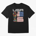 USA World Cup 2026 Host Nation Soccer Design Oversized T-Shirt Carry the Colors and Pride of Match Day Hype around FIFA World Cup 2026, Neymar, Argentina and Brazil, Championship Spirit, Famous Goals, Roaring Crowds and International Football