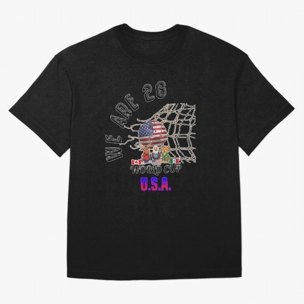 World cup 26 - USA Oversized T-Shirt Show Your Love for Match Day Hype around FIFA World Cup 2026 Group Stage, Mbappe and Neymar, Brazil, Match Day Excitement, Supporter Culture, Golden Goals and Global Football Passion; Great for Supporters Who