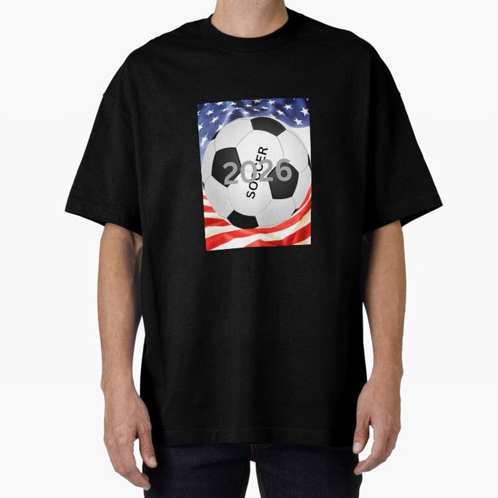 THIS IS SOCCER 2026 Oversized T-Shirt Represent the Passion of Match Day Hype around FIFA World Cup 2026 USA Canada Mexico, Messi, Argentina, Tournament Hype, Historic Matchups, Family Viewing Parties and Global Sports Pride; Perfect for Fans,