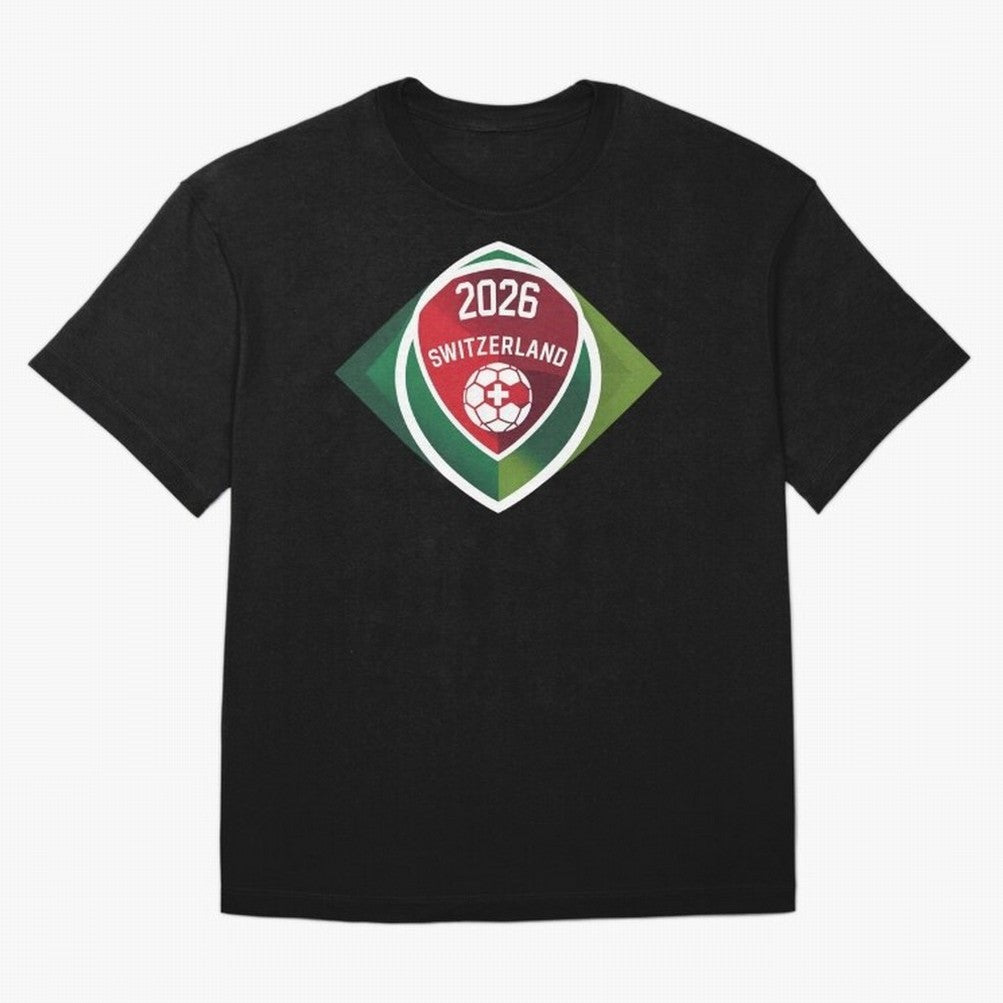 Switzerland 2026 Oversized T-Shirt Mark FIFA World Cup 2026 Filled with Cristiano Ronaldo, Haaland and CR7, Netherlands Energy, Match Day Excitement, Supporter Culture, Golden Goals and Global Football Passion; Perfect for Fans, Collectors, Family