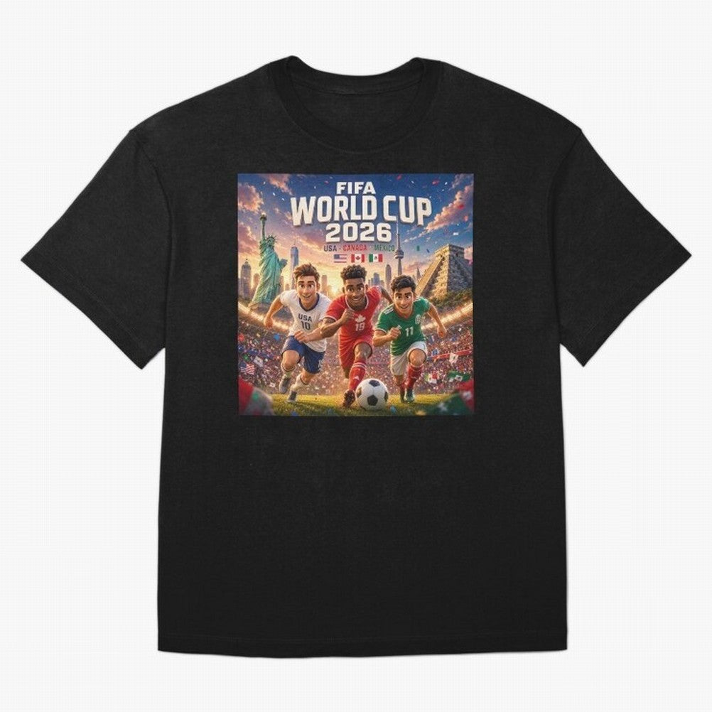 ? USA Canada Mexico Football 2026 #football 2026 Oversized T-Shirt Experience FIFA World Cup 2026 USA Canada Mexico Spirit, Filled with Germany, CR7, Supporter Pride, Iconic Celebrations, Legendary Names and Global Match Day Energy; Ideal for