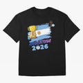 Argentina world cup design Oversized T-Shirt Represent Football Lovers during FIFA World Cup 2026 USA Canada Mexico for Fans of Mbappe and Neymar and England and Germany, Bringing Stadium Chants, National Pride, Trophy Dreams and Unforgettable