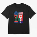 North America Football Unity 2026 Oversized T-Shirt Treasure the FIFA World Cup 2026 Group Stage Journey through Messi, CR7 and Mbappe Highlights, Argentina Pride, Football History, Final Match Energy, Crowd Noise and Once in a Lifetime Moments;