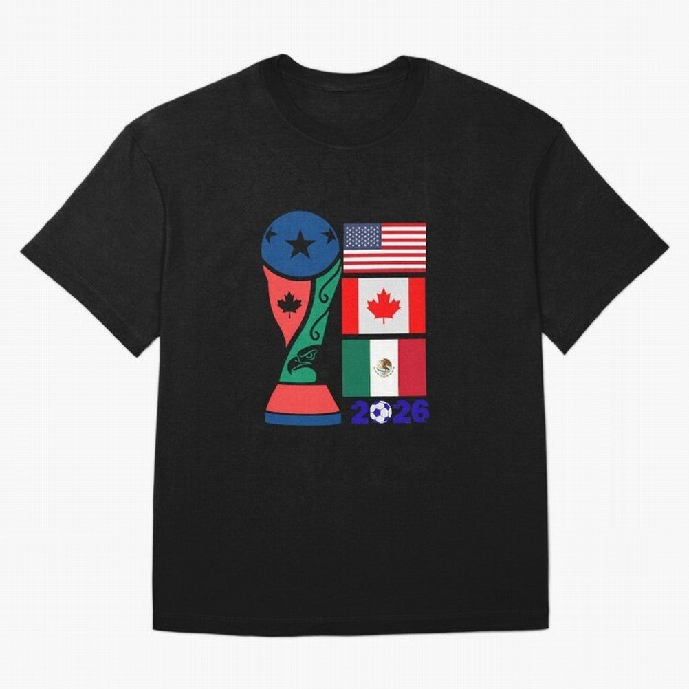 North America Football Unity 2026 Oversized T-Shirt Treasure the FIFA World Cup 2026 Group Stage Journey through Messi, CR7 and Mbappe Highlights, Argentina Pride, Football History, Final Match Energy, Crowd Noise and Once in a Lifetime Moments;