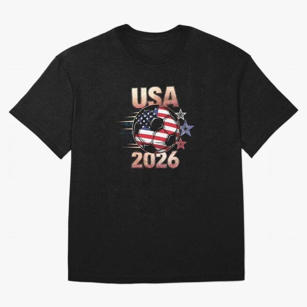 USA Soccer with Red White Blue Stars 2026 Cup T-Shirt_83834283 Oversized T-Shirt Bring World Football Passion into FIFA World Cup 2026 Group Stage Spirit, Built around Portugal, Spain and Germany, Haaland, Soccer Culture, Superstar Moments,