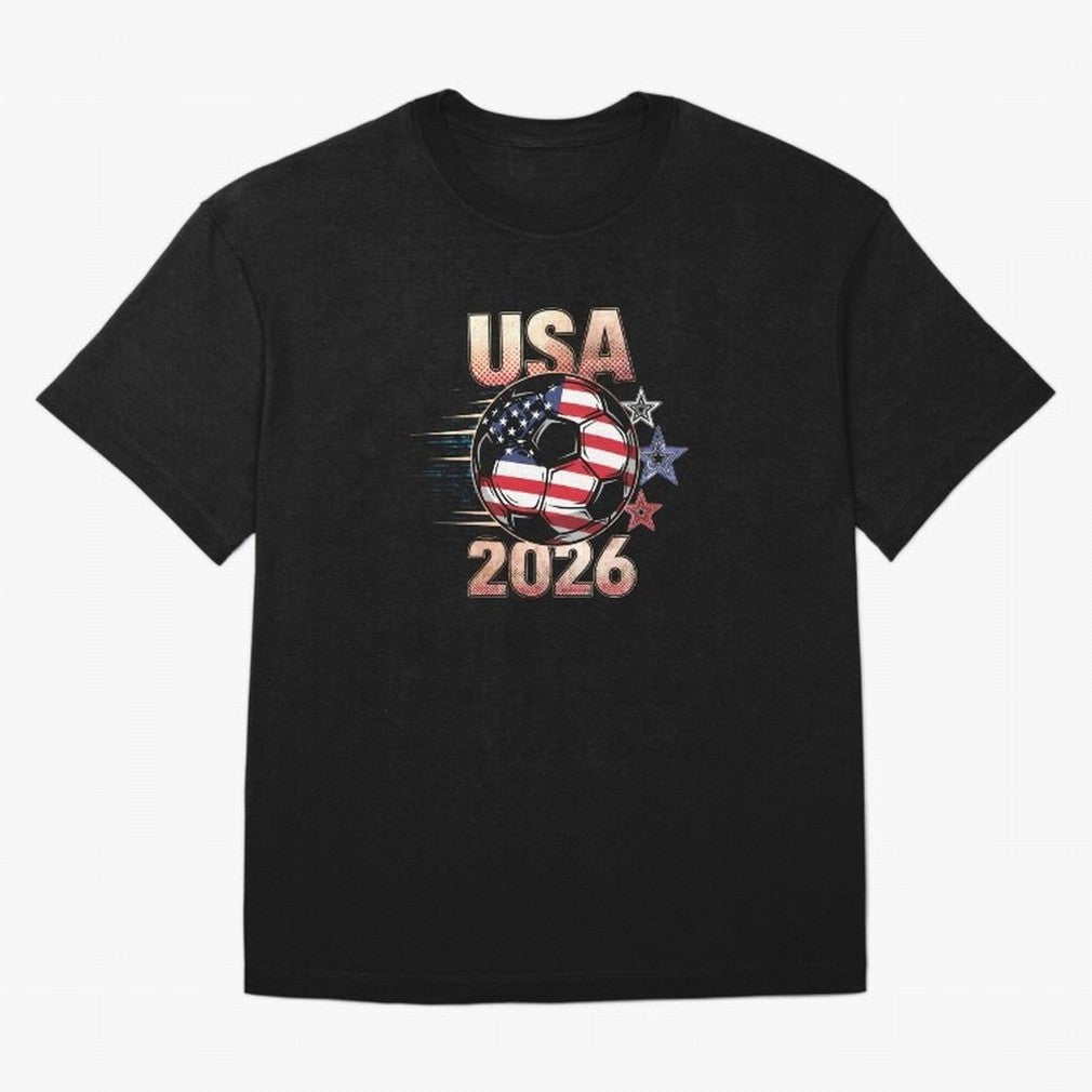 USA Soccer with Red White Blue Stars 2026 Cup T-Shirt_83834283 Oversized T-Shirt Celebrate Supporters United by FIFA World Cup 2026 USA Canada Mexico for Fans of Cristiano Ronaldo, Haaland and CR7 and England, Bringing Stadium Chants, National