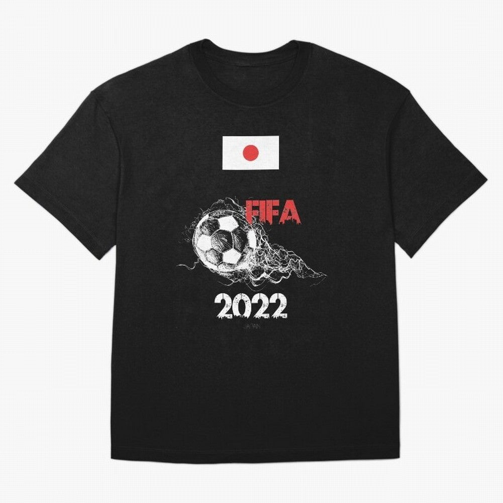 World Cup Qatar 2022 Japan Oversized T-Shirt Join the Global Buzz around FIFA World Cup 2026 with Messi and Cristiano Ronaldo, Spain Energy, Sports Nostalgia, International Competition, Famous Players and Unforgettable Victories; Built for