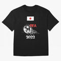 World Cup Qatar 2022 Japan Oversized T-Shirt Join the Global Buzz around FIFA World Cup 2026 with Messi and Cristiano Ronaldo, Spain Energy, Sports Nostalgia, International Competition, Famous Players and Unforgettable Victories; Built for