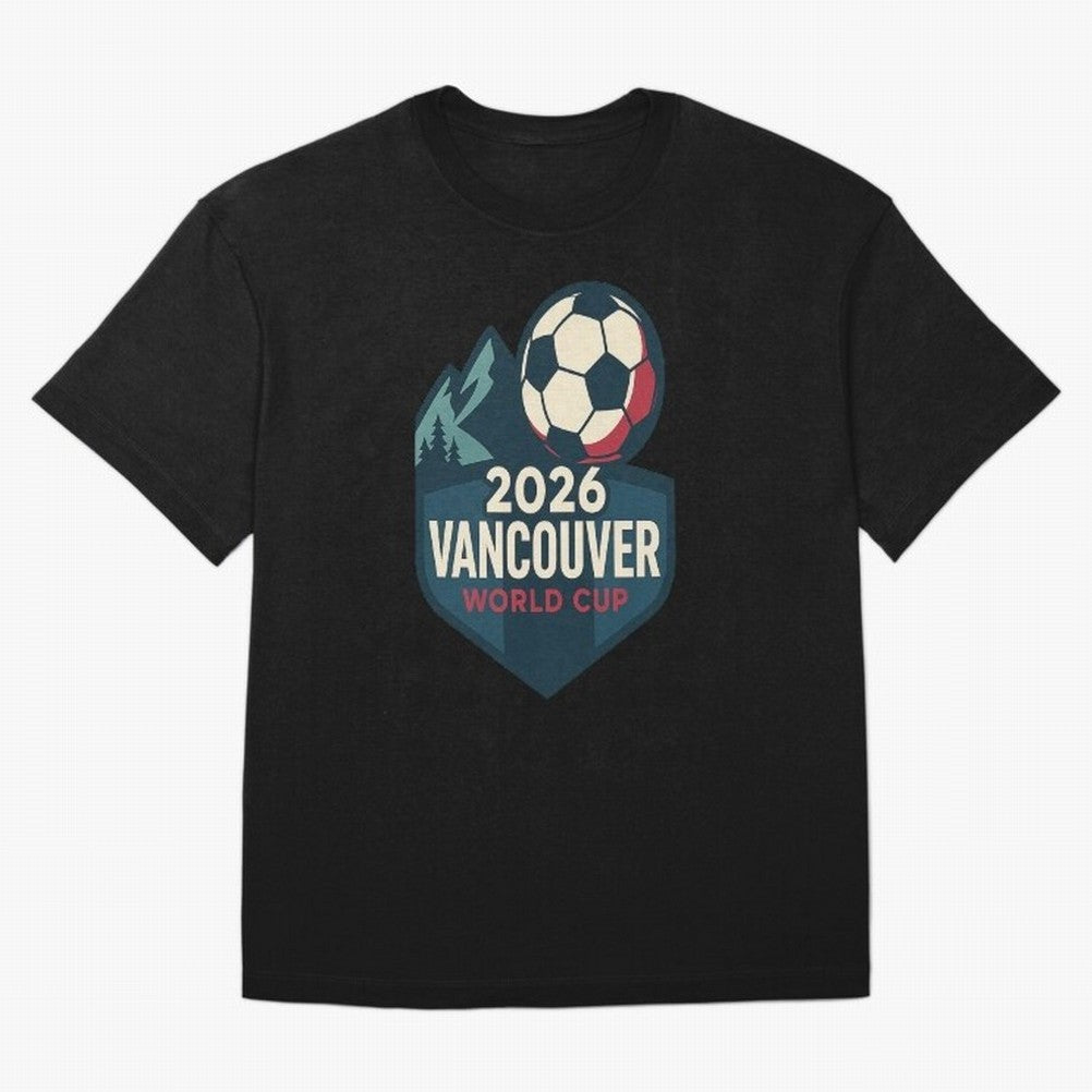 2026 Vancouver World Cup Design Oversized T-Shirt Celebrate Every Goal in the FIFA World Cup 2026 USA Canada Mexico Journey through Messi, CR7 and Mbappe Highlights, Brazil Pride, Game Day Rituals, Football Legends, Country Pride and the Road to