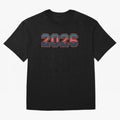 Vintage American 2026 Collegiate Style T-Shirt Sticker Design Oversized T-Shirt Show Fan Pride Across Global Football Passion for FIFA World Cup 2026 USA Canada Mexico, Driven by Messi, Spain, Football Festival Excitement, Trophy Ambitions, Country