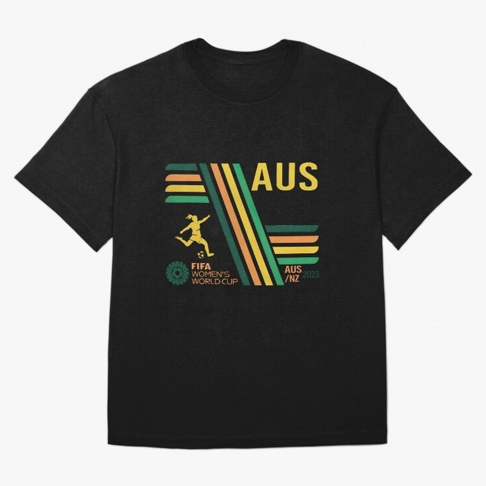 Australia Women's World Cup Oversized T-Shirt Show Match Day Excitement for FIFA World Cup 2026 Centered on Messi and Cristiano Ronaldo, France and Portugal Energy, Sports Nostalgia, International Competition, Famous Players and Unforgettable