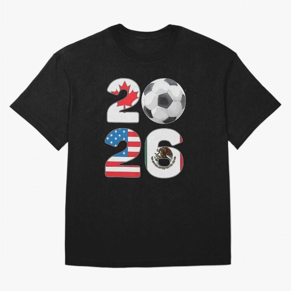 2026 North America Football Massive Event Soccer Ball Oversized T-Shirt Support FIFA World Cup 2026 Spirit, Connected to France and Portugal, Neymar, Haaland and Cristiano Ronaldo, Soccer Culture, Superstar Moments, National Team Dreams and