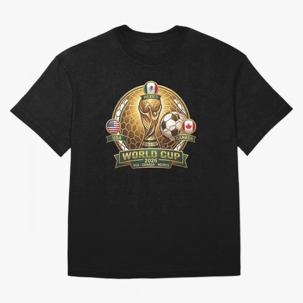 Chasing the Cup 2026 Oversized T-Shirt Show Match Day Excitement for FIFA World Cup 2026 USA Canada Mexico for Fans of Neymar, Haaland and Cristiano Ronaldo and France, Bringing Match Day Excitement, Supporter Culture, Golden Goals and Global