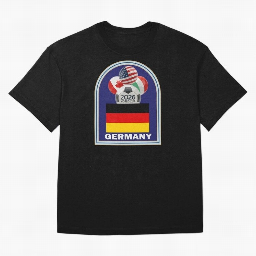 Germany 2026 Soccer T-shirt Oversized T-Shirt Join Supporters Worldwide for the FIFA World Cup 2026 Journey through CR7 Highlights, England Pride, Stadium Chants, National Pride, Trophy Dreams and Unforgettable Football Memories; Made for Die Hard