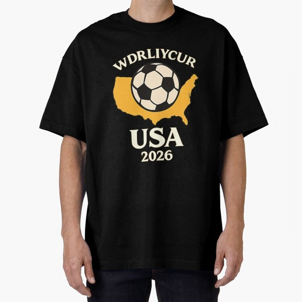 World Cup 2026 USA Soccer Fan T-Shirt Oversized T-Shirt Bring International Match Energy to the FIFA World Cup 2026 Journey through Messi and Cristiano Ronaldo Highlights, France and Portugal Pride, Soccer Culture, Superstar Moments, National Team