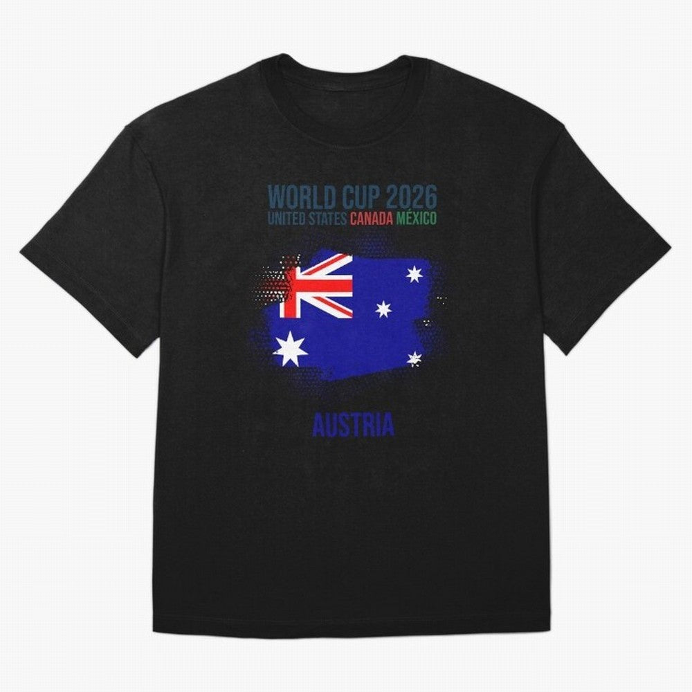 AUSTRIA WORLD CUP 2026 Oversized T-Shirt Experience the Global Stage of the FIFA World Cup 2026 Journey through Mbappe Highlights, Brazil Pride, Football Passion, Legendary Performances, Festival Vibes and Supporter Community; Perfect for