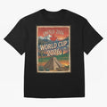 United 2026 World Cup ¨C Vintage North America Soccer Poster Oversized T-Shirt Celebrate Global Passion for the FIFA World Cup 2026 Group Stage Journey through Neymar, Haaland and Cristiano Ronaldo Highlights, Argentina Pride, Retro Football
