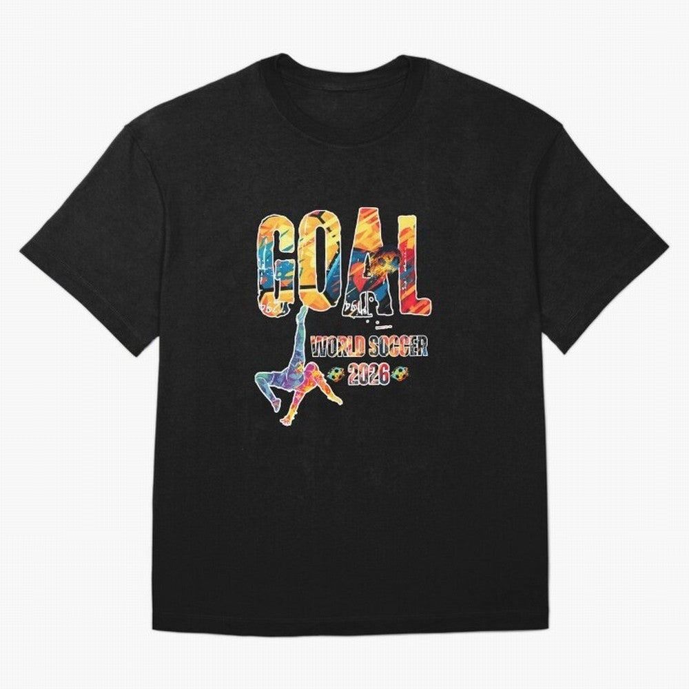 Goal World Soccer Championship 2026 Oversized T-Shirt Relive FIFA World Cup 2026 for Fans of Messi and England and Germany, Bringing Supporter Pride, Iconic Celebrations, Legendary Names and Global Match Day Energy; Made for Die Hard Supporters,