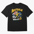 Australia World Cup 2026 Kangaroo Soccer Fan Art Oversized T-Shirt Bring Global Tournament Vibes to FIFA World Cup 2026 USA Canada Mexico Driven by Neymar, Haaland and Cristiano Ronaldo, Brazil, Portugal and Argentina Energy, Champion Mindset,