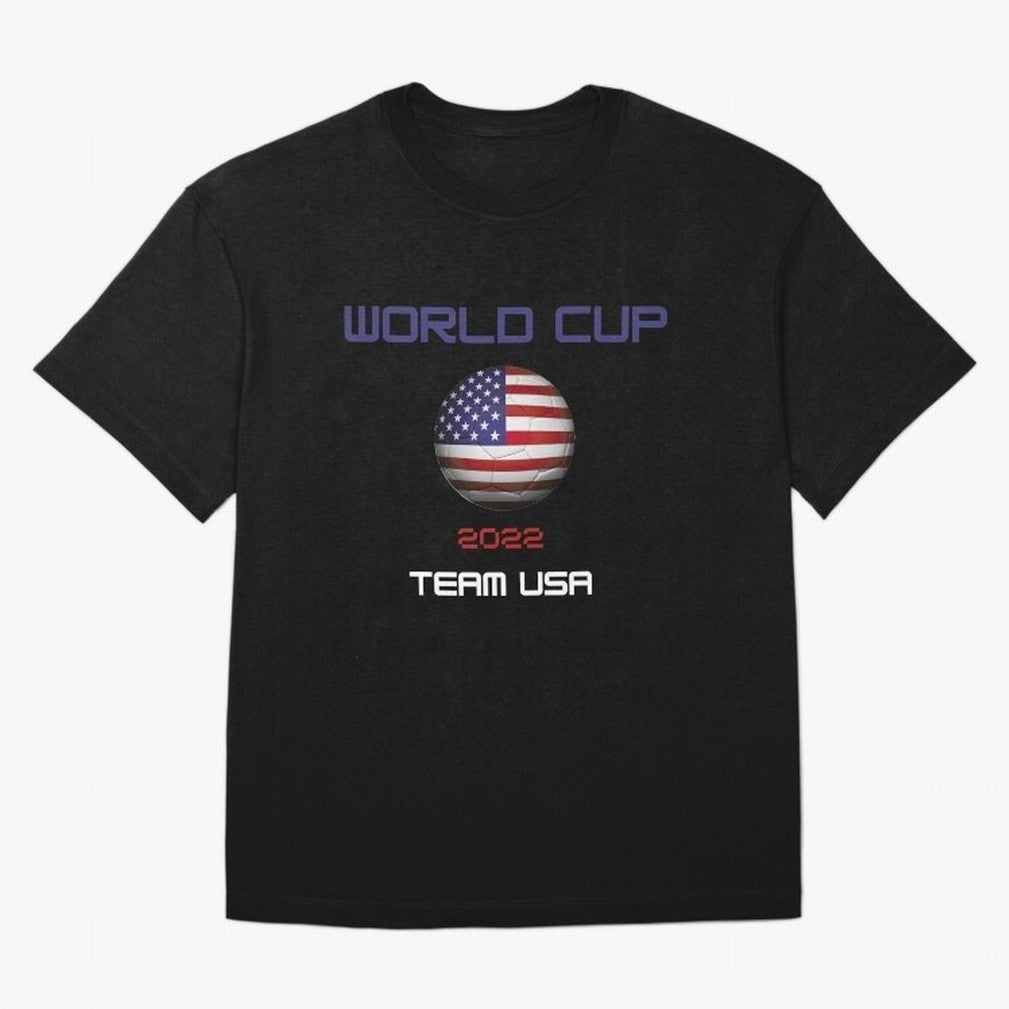 World cup 2022 Team USA Oversized T-Shirt Share the Excitement of the FIFA World Cup 2026 Journey through CR7 and Messi Highlights, Germany Pride, Vintage Soccer Flavor, Modern Football Stars, National Flags and Final Night Emotion; Ideal for