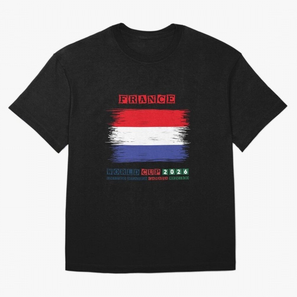 FRANCE WORLD CUP 2026 Oversized T-Shirt Carry the Dream of FIFA World Cup 2026 Group Stage Spirit, Featuring France and Portugal, Haaland, Worldwide Fan Energy, Dramatic Goals, Stadium Lights and Championship Celebrations; Perfect for Fans,