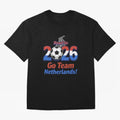 Road to 2026 Netherlands Football - Go Team Holland Soccer Oversized T-Shirt Elevate the FIFA World Cup 2026 Journey through Messi Highlights, Netherlands Pride, Classic Soccer Heritage, Championship Pressure, Fan Loyalty and International Pride;