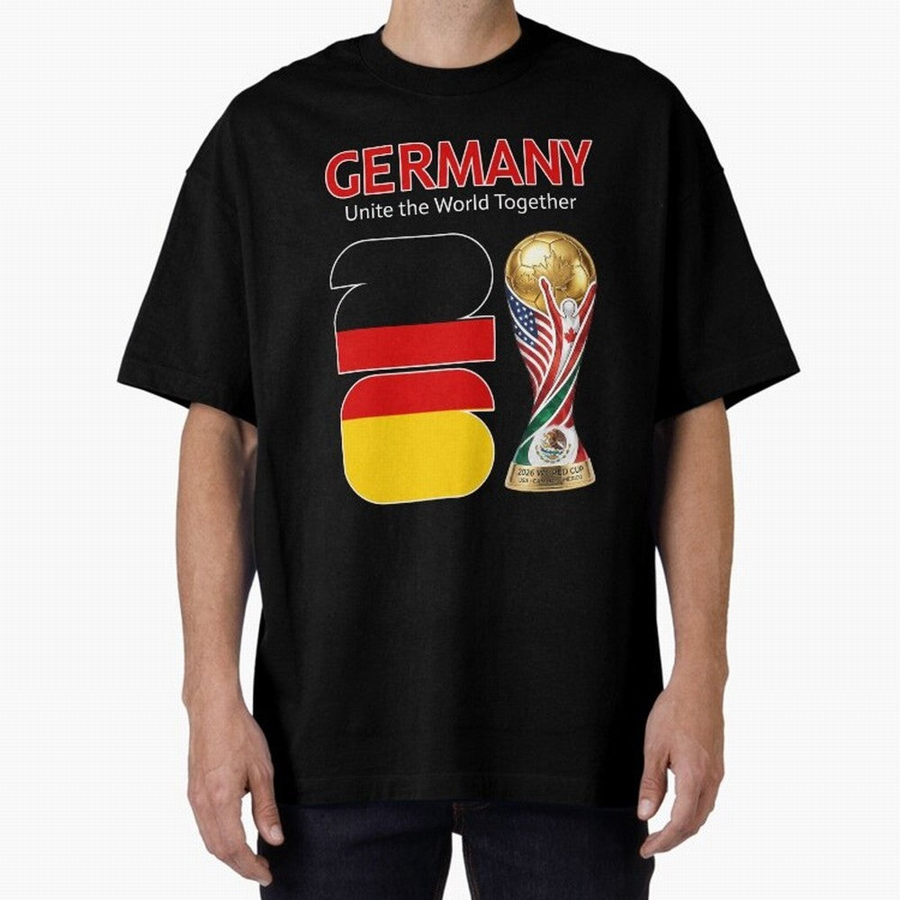 World Cup 2026, IMG 031, GERMANY 001 Oversized T-Shirt Honor FIFA World Cup 2026 Spirit, with England, CR7, Stadium Memories, Football Loyalty, International Chants and Championship Tradition; Ideal for Fans Who Follow Messi, Cristiano Ronaldo,