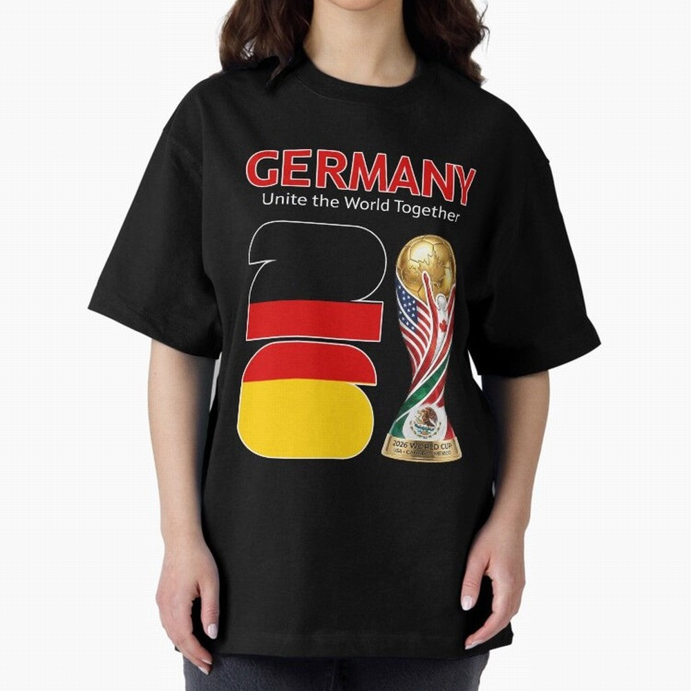 World Cup 2026, IMG 031, GERMANY 001 Oversized T-Shirt Honor FIFA World Cup 2026 Spirit, with England, CR7, Stadium Memories, Football Loyalty, International Chants and Championship Tradition; Ideal for Fans Who Follow Messi, Cristiano Ronaldo,