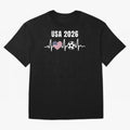 Soccer USA 2026 American Flag America World Cup Fan Gift Oversized T-Shirt Show Your Stadium Side during the FIFA World Cup 2026 Journey through Haaland and Mbappe Highlights, England, France and Netherlands Pride, Fan Favorite Moments, National