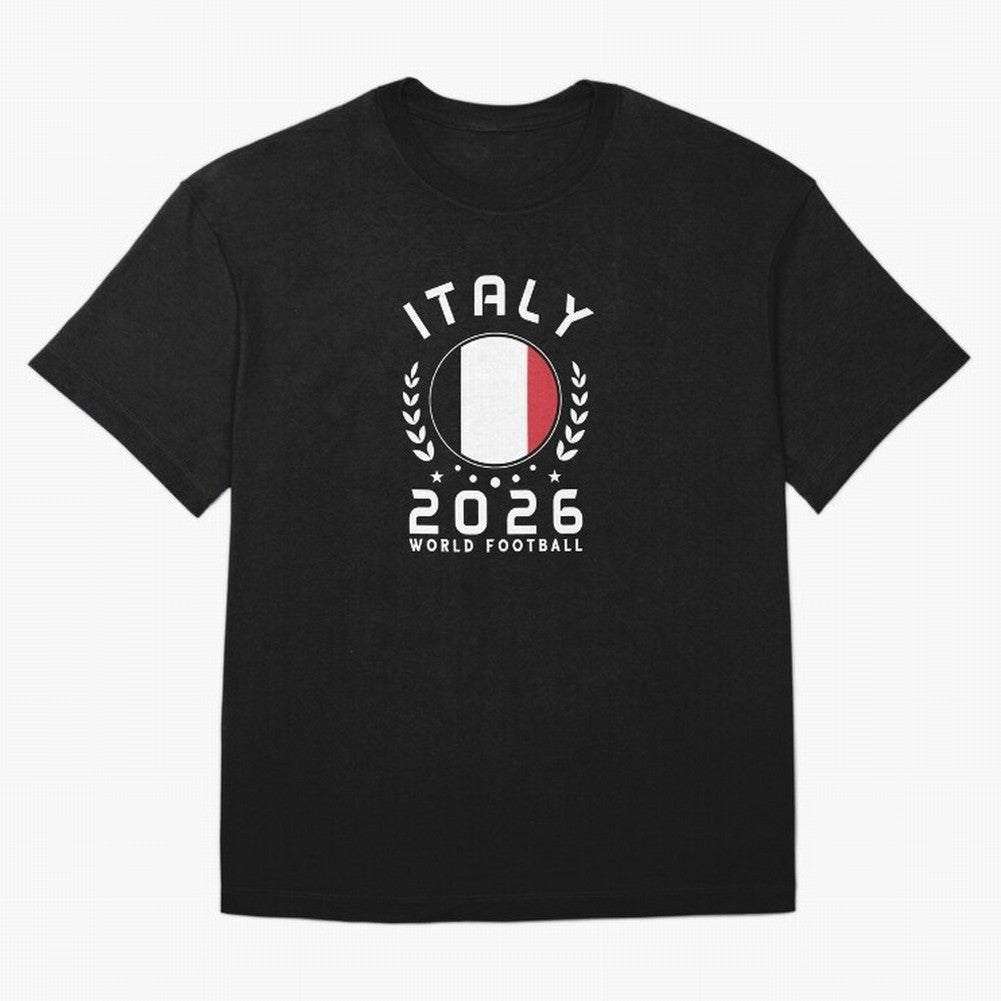 World Cup 2026 Italy Football Fan Italian Supporter T-Shirt_88563599 Oversized T-Shirt Celebrate Football Dreams Across FIFA World Cup 2026 Group Stage for Fans of Cristiano Ronaldo, Haaland and CR7 and Portugal, Spain and Germany, Bringing Goal