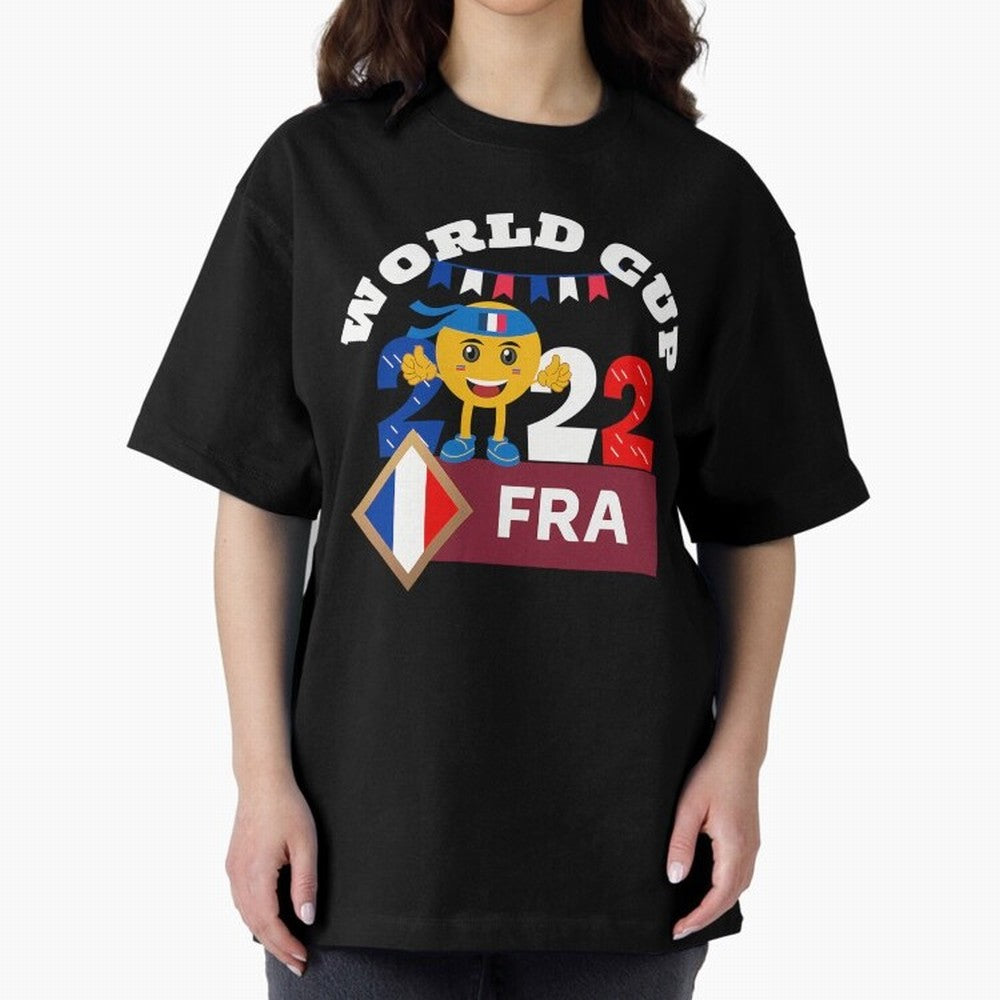 Fifa World Cup 2022. France 2022. Qatar 2022 Oversized T-Shirt Step into Match Day Hype around FIFA World Cup 2026 USA Canada Mexico, CR7 and Messi, Argentina, Classic Soccer Heritage, Championship Pressure, Fan Loyalty and International Pride;