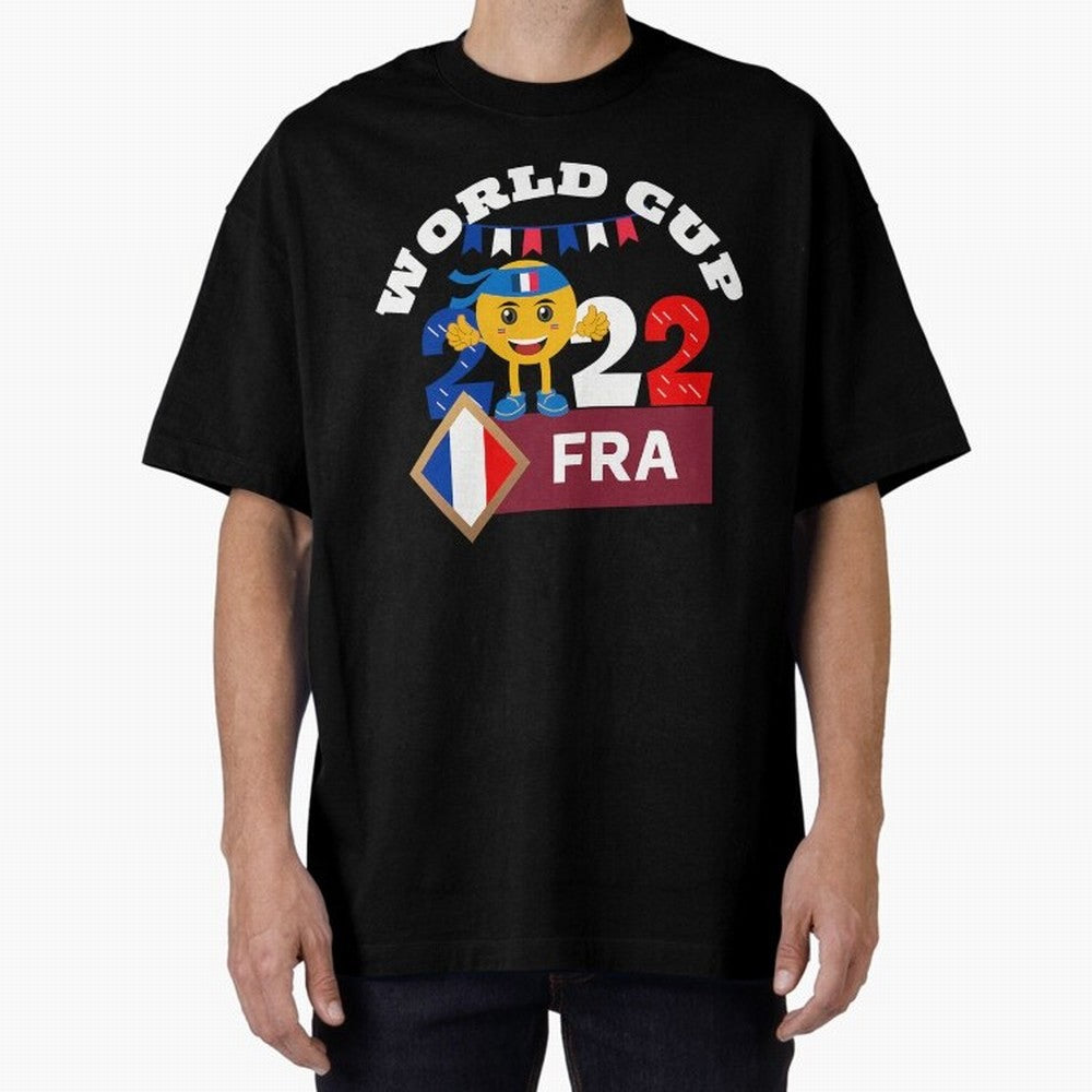 Fifa World Cup 2022. France 2022. Qatar 2022 Oversized T-Shirt Step into Match Day Hype around FIFA World Cup 2026 USA Canada Mexico, CR7 and Messi, Argentina, Classic Soccer Heritage, Championship Pressure, Fan Loyalty and International Pride;