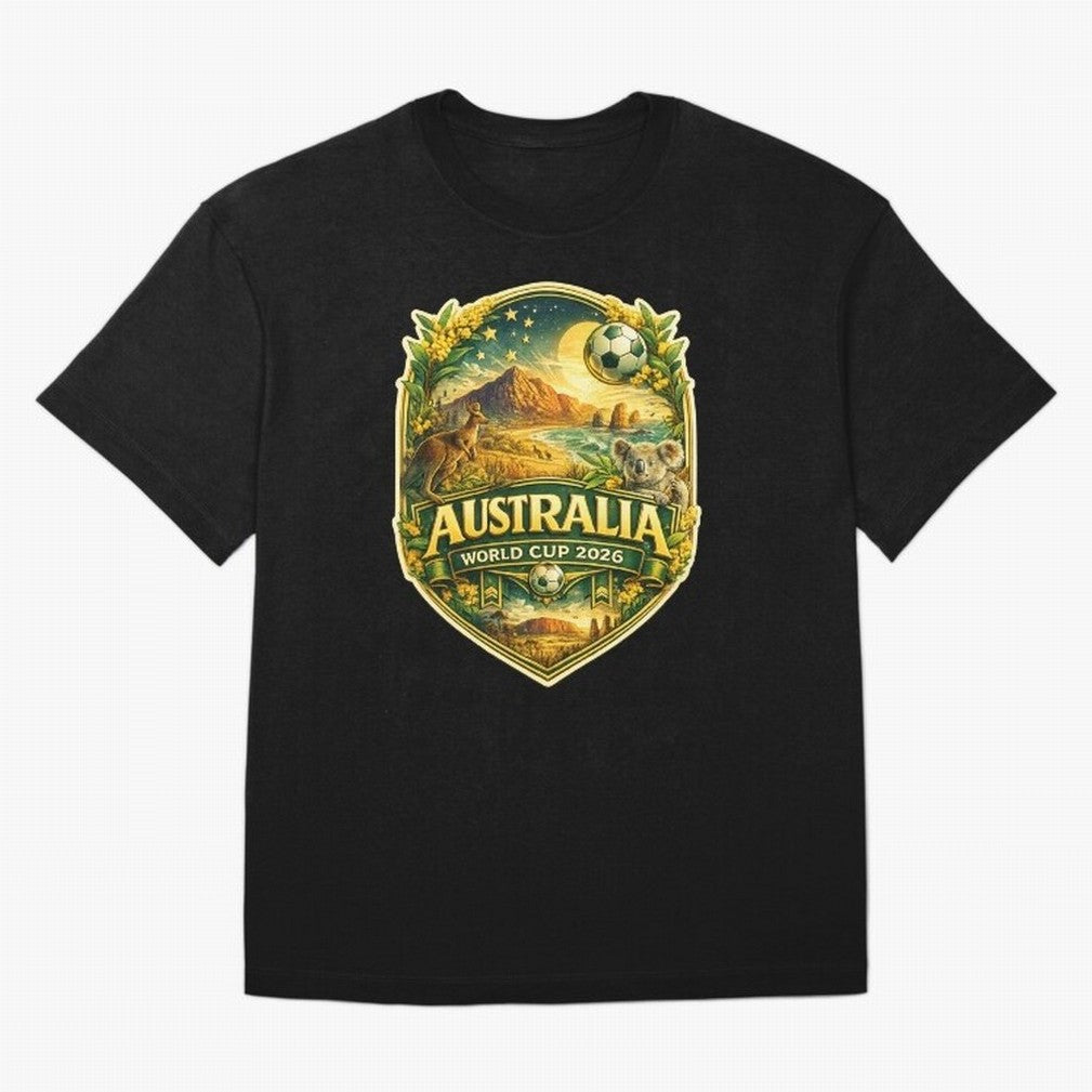 Australia FIFA World Cup 2026 Great Barrier Reef Outback Kangaroo Coast Oversized T-Shirt Feel the Roar of Match Day Hype around FIFA World Cup 2026 USA Canada Mexico, Mbappe, Argentina, France and Brazil, Classic Soccer Heritage, Championship