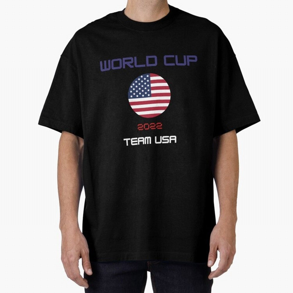World cup 2022 Team USA Oversized T-Shirt Live for the Drama of Match Day Hype around FIFA World Cup 2026, Messi, Neymar and Mbappe, Brazil, Worldwide Fan Energy, Dramatic Goals, Stadium Lights and Championship Celebrations; Ideal for Fans Who