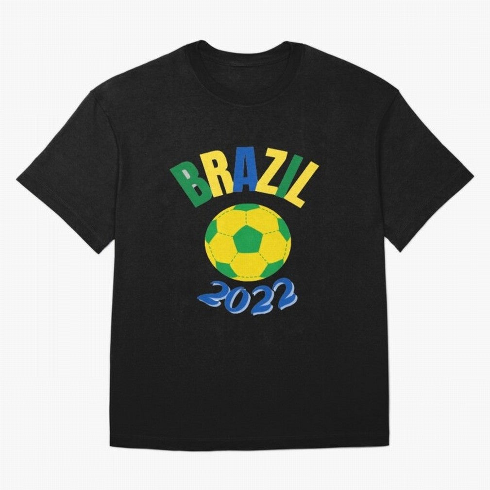 Brazil FIFA world cup 2022 T shirt Oversized T-Shirt Follow the Road to FIFA World Cup 2026 Featuring Cristiano Ronaldo, Haaland and CR7, England, France and Netherlands Energy, Goal Celebration Energy, Supporter Heritage, Football Icons and