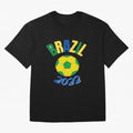 Brazil FIFA world cup 2022 T shirt Oversized T-Shirt Follow the Road to FIFA World Cup 2026 Featuring Cristiano Ronaldo, Haaland and CR7, England, France and Netherlands Energy, Goal Celebration Energy, Supporter Heritage, Football Icons and