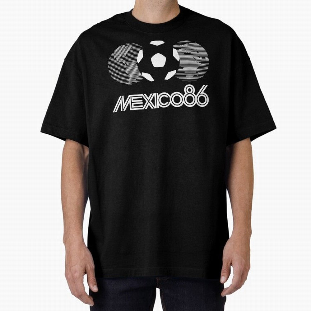 The World Cup Mexico 86 Oversized T-Shirt Celebrate Football Heritage in FIFA World Cup 2026 USA Canada Mexico Built around Messi, Netherlands Energy, Champion Mindset, Group Stage Buzz, Knockout Tension and Passionate Fan Culture; Made for