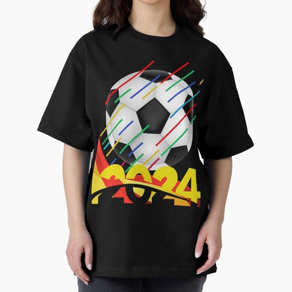 FOOTBALL 2024 Oversized T-Shirt Represent the Passion of Match Day Hype around FIFA World Cup 2026 USA Canada Mexico, Messi, Argentina, Tournament Hype, Historic Matchups, Family Viewing Parties and Global Sports Pride; Perfect for Fans,