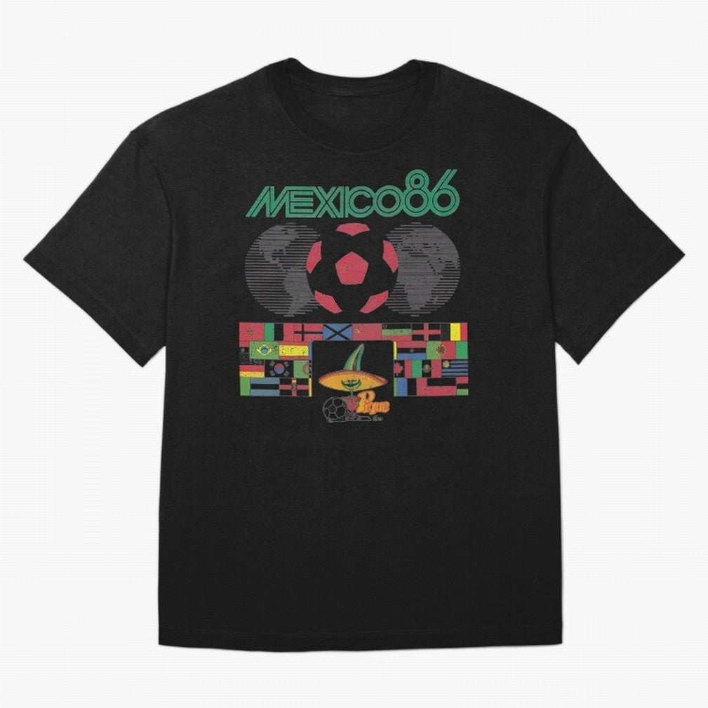 MEXICO-86-WORLD-CUP-T-SHIRT Oversized T-Shirt Celebrate the FIFA World Cup 2026 Group Stage Journey through Cristiano Ronaldo Highlights, Argentina, France and Brazil Pride, Football Festival Excitement, Trophy Ambitions, Country Rivalries and Star