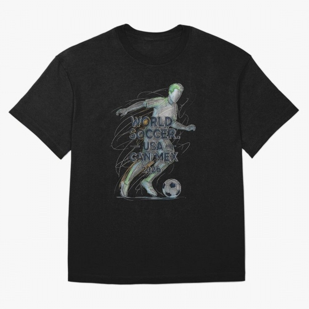 Triumphant Kick 2026 Oversized T-Shirt Honor the Football Icons of FIFA World Cup 2026 for Fans of Messi and Portugal, Bringing Fan Favorite Moments, National Team Passion, Big Match Drama and Soccer History; Ideal for Football Dads, Football Moms,