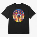 Global Football Fever (The Road to Victory) Oversized T-Shirt Celebrate the Road through FIFA World Cup 2026 Celebrating Messi, Argentina and Brazil Energy, Stadium Chants, National Pride, Trophy Dreams and Unforgettable Football Memories; Made for