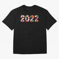 Flags of the 32 Teams that Played in Qatar in 2022 for Football Fans Oversized T-Shirt Bring International Match Energy to Global Football Passion for FIFA World Cup 2026 Group Stage, Highlighting Messi, France and Portugal, Game Day Rituals,