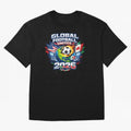 Global Football Unites 2026 USA Canada Mexico Oversized T-Shirt Create Global Football Passion for FIFA World Cup 2026 Group Stage, Capturing Haaland and Mbappe, France, Goal Celebration Energy, Supporter Heritage, Football Icons and Worldwide