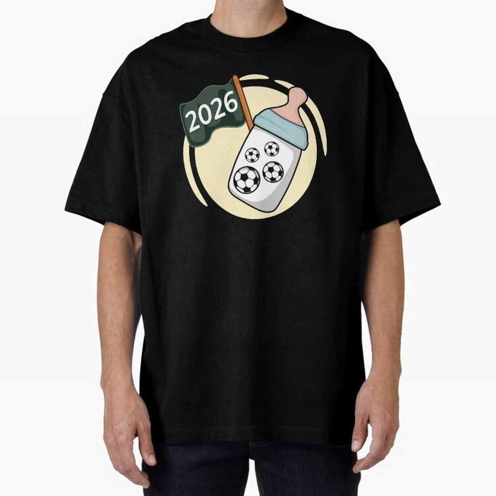 Baby 2026 FOOTBALL Oversized T-Shirt Bring Supporter Culture to Match Day Hype around FIFA World Cup 2026, CR7 and Messi, Germany, Worldwide Fan Energy, Dramatic Goals, Stadium Lights and Championship Celebrations; Ideal for Passionate Fans Who