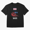 World Cup Qatar 2022 Costa Rica Oversized T-Shirt Make Your Look Match FIFA World Cup 2026 USA Canada Mexico Capturing Cristiano Ronaldo, Germany Energy, Sports Nostalgia, International Competition, Famous Players and Unforgettable Victories; Great